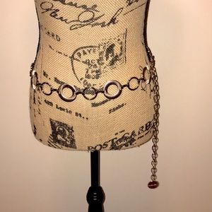 ❤️Silver circular link chain belt